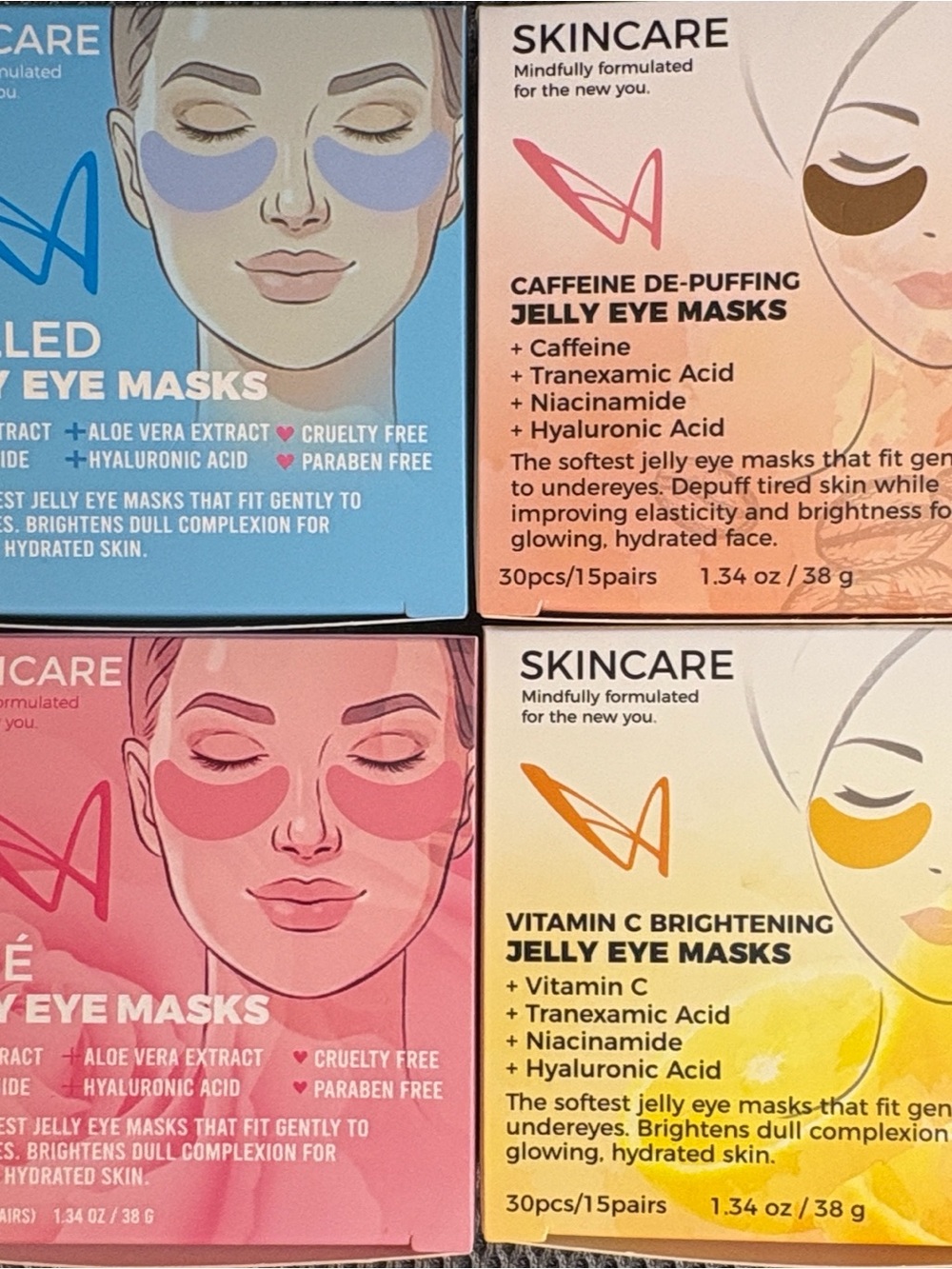 Jelly Eye Mask Collection – Set of 4 (60 pairs) - Picture 2 of 2